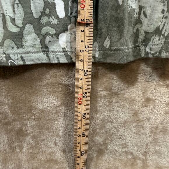 Belle by Kim Gravel Dress Soft Knit Spandex Vibrant Print Lounge Midi Tall | XLT - Picture 9 of 9